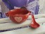 Ceramic bowl Heart, red 450 ml